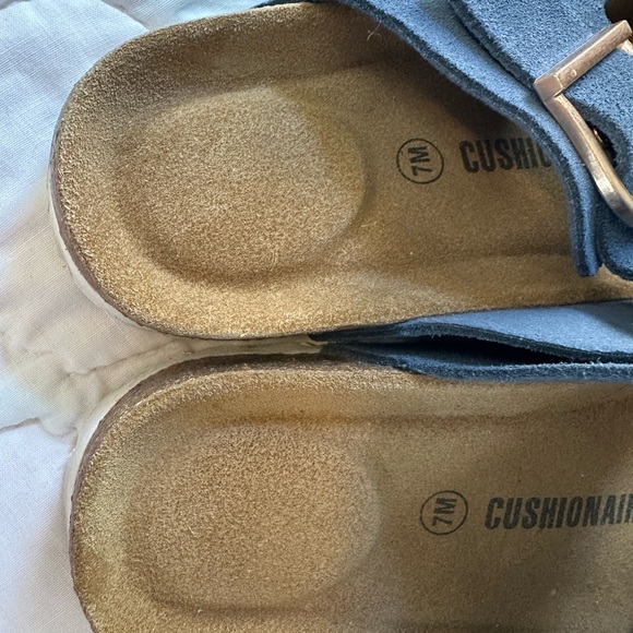 CUSHIONAIRE Legacy Cork Footbed Sandals for Women – Leather Double Strap 7 - Picture 6 of 6